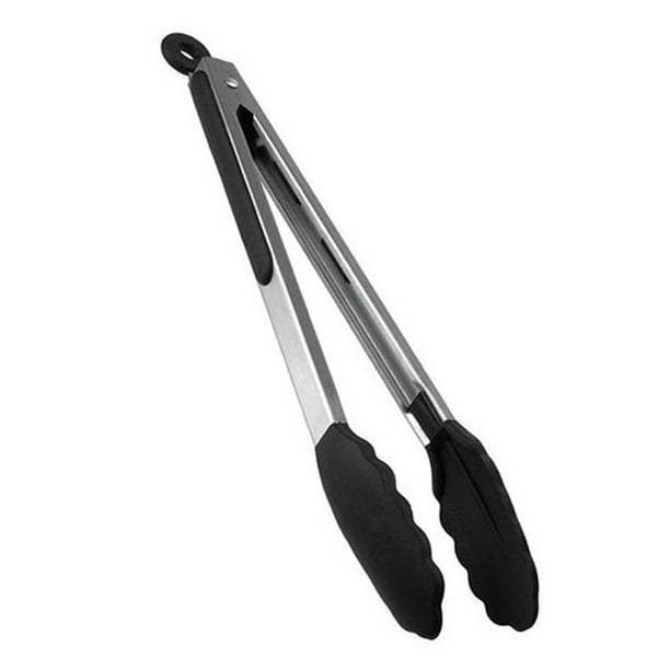 2 Pack Stainless Steel Kitchen Tongs Grill serving salad NEW 2 Pack Stainless Steel Kitchen Tongs Grill serving salad NEW